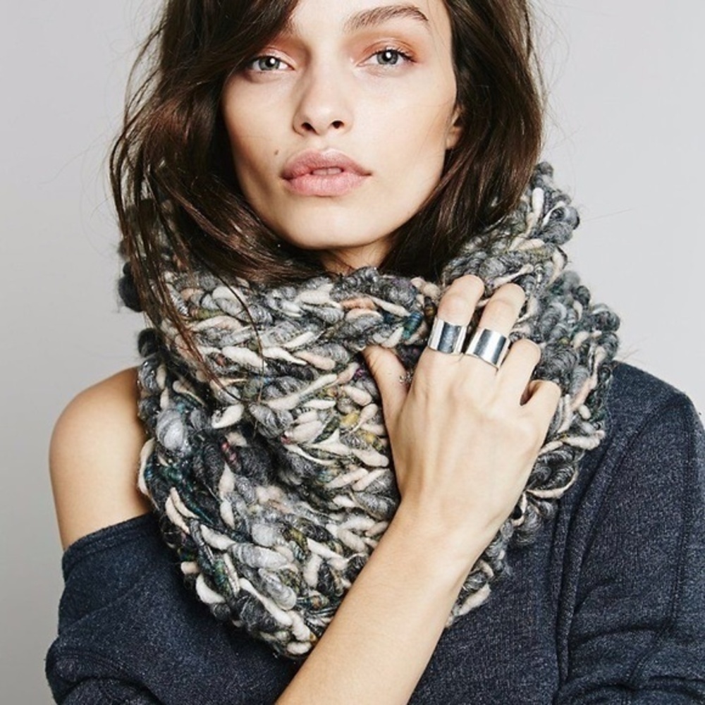 Anthropologie Knit Collage Wintershore Cowl Scarf